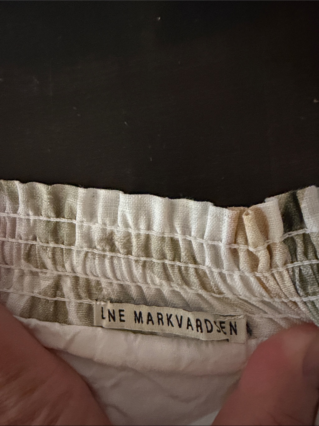 Line Markvardsen White Joy Skirt Summer Bloom Linen Midi Size Small — image 6 of 8